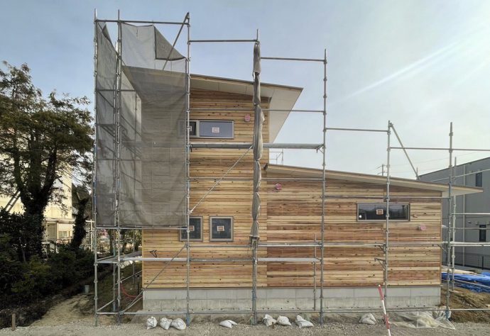家づくりリアルタイムレポート 豊田市Hさま邸──漆喰の外壁の“木摺り”下地づくり
